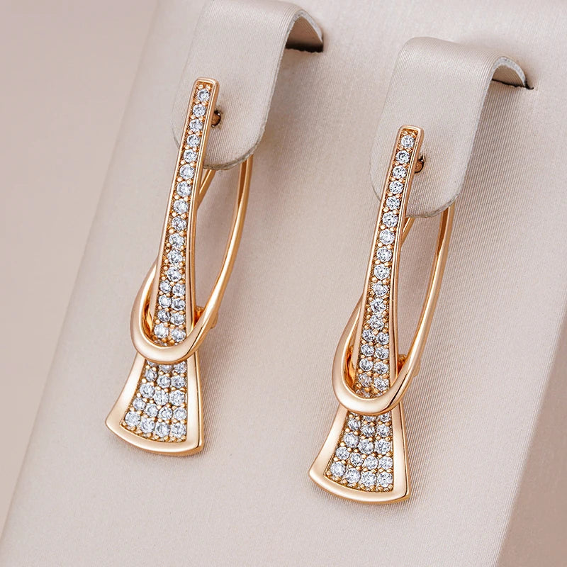 Radiant Layers Kristallen Oorbellen | Goud