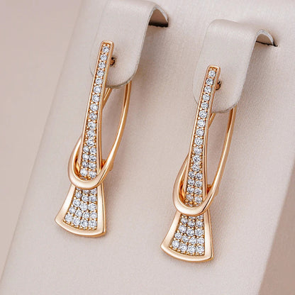 Radiant Layers Kristallen Oorbellen | Goud