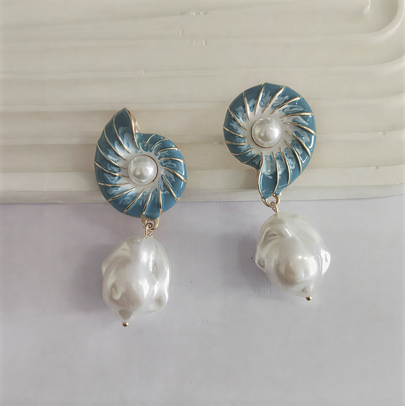 Seashell Parel Oorbellen