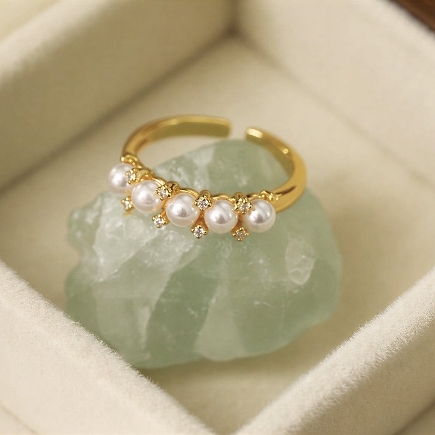 Five Parel Gouden Ring