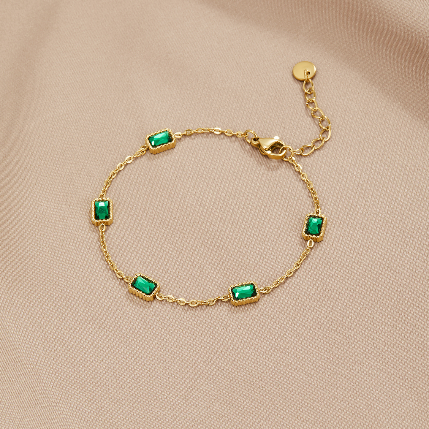 Trinity Emerald Armband