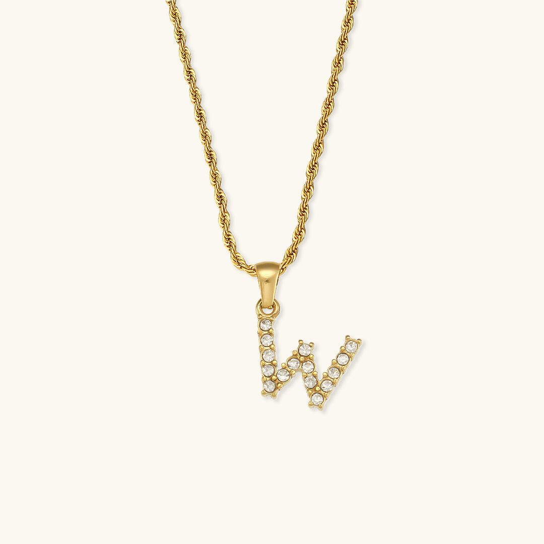 Maeve Letter Initiaal Diamanten Ketting