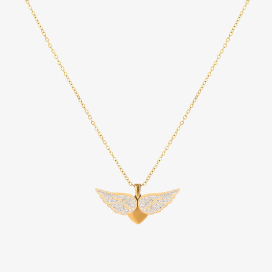 Soaring Engel Wings Ketting | Goud