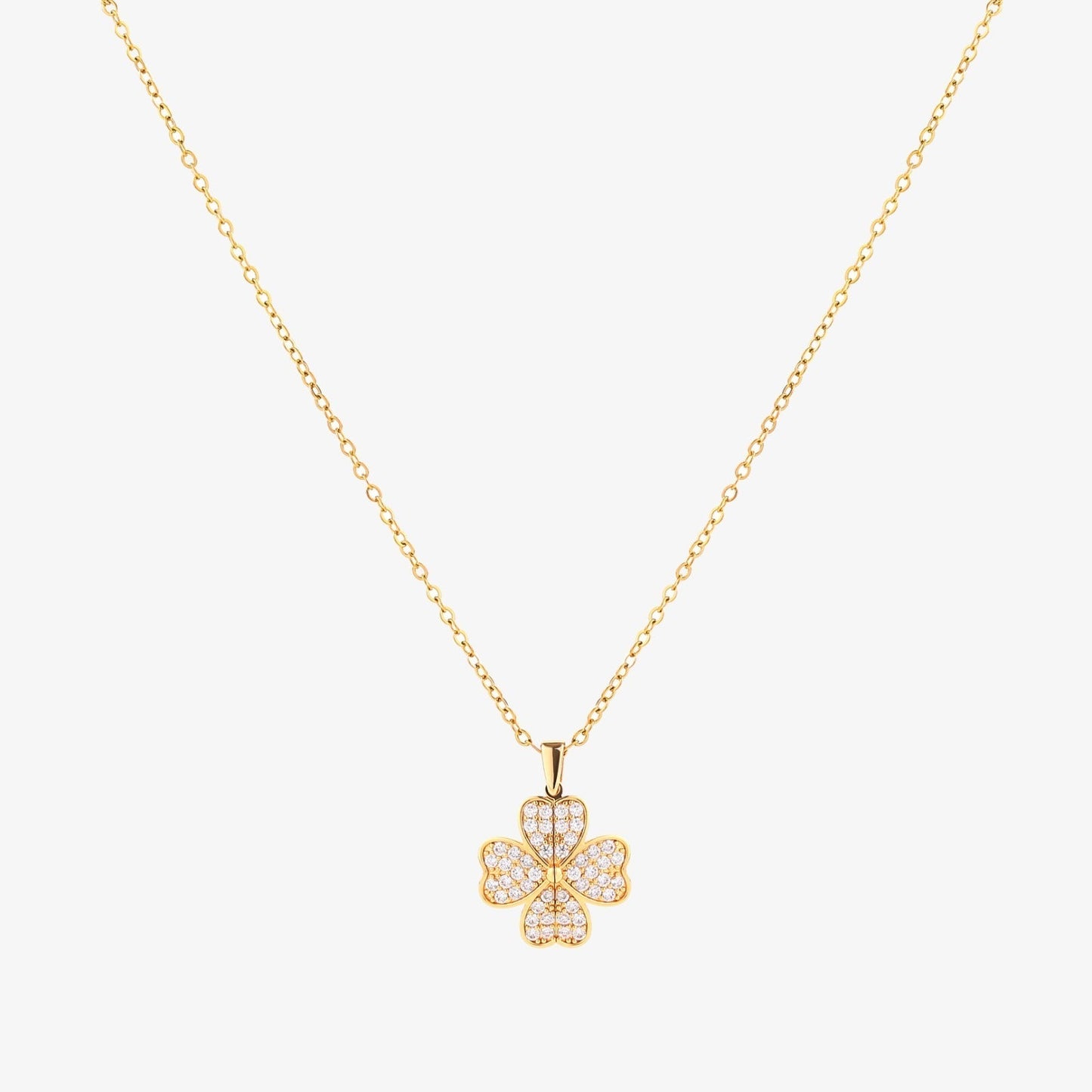 Hart Bloom Ketting | Goud