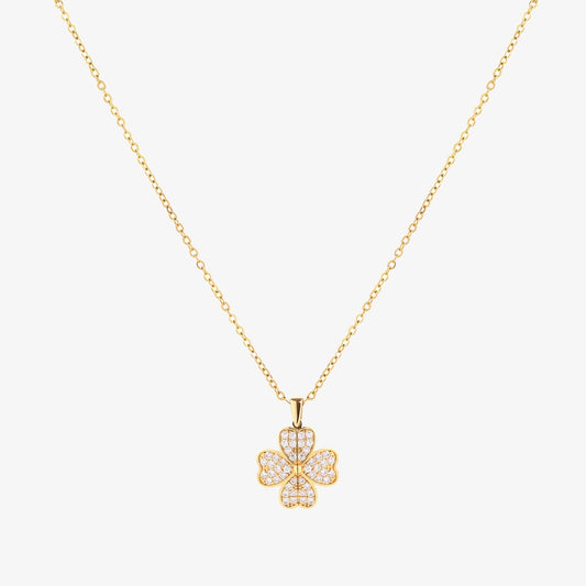 Hart Bloom Ketting | Goud