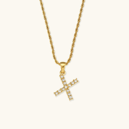 Maeve Letter Initiaal Diamanten Ketting