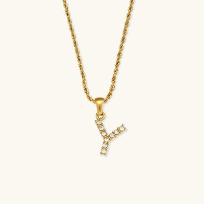 Maeve Letter Initiaal Diamanten Ketting