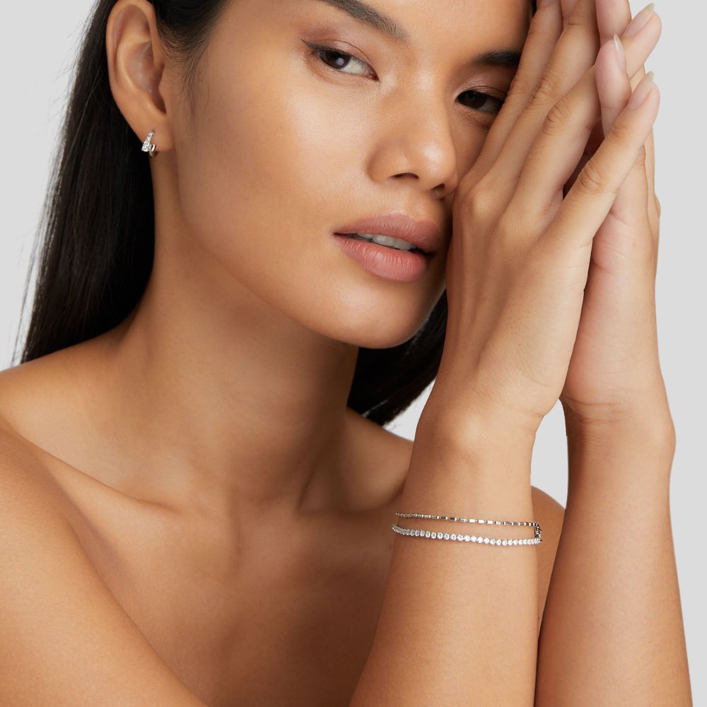Arelia Kristallen Zilveren Armband
