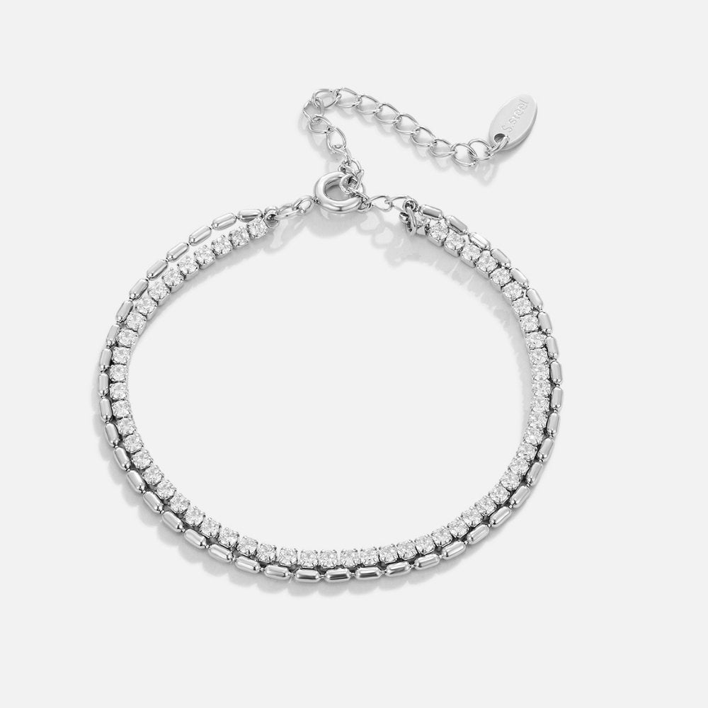 Arelia Kristallen Zilveren Armband
