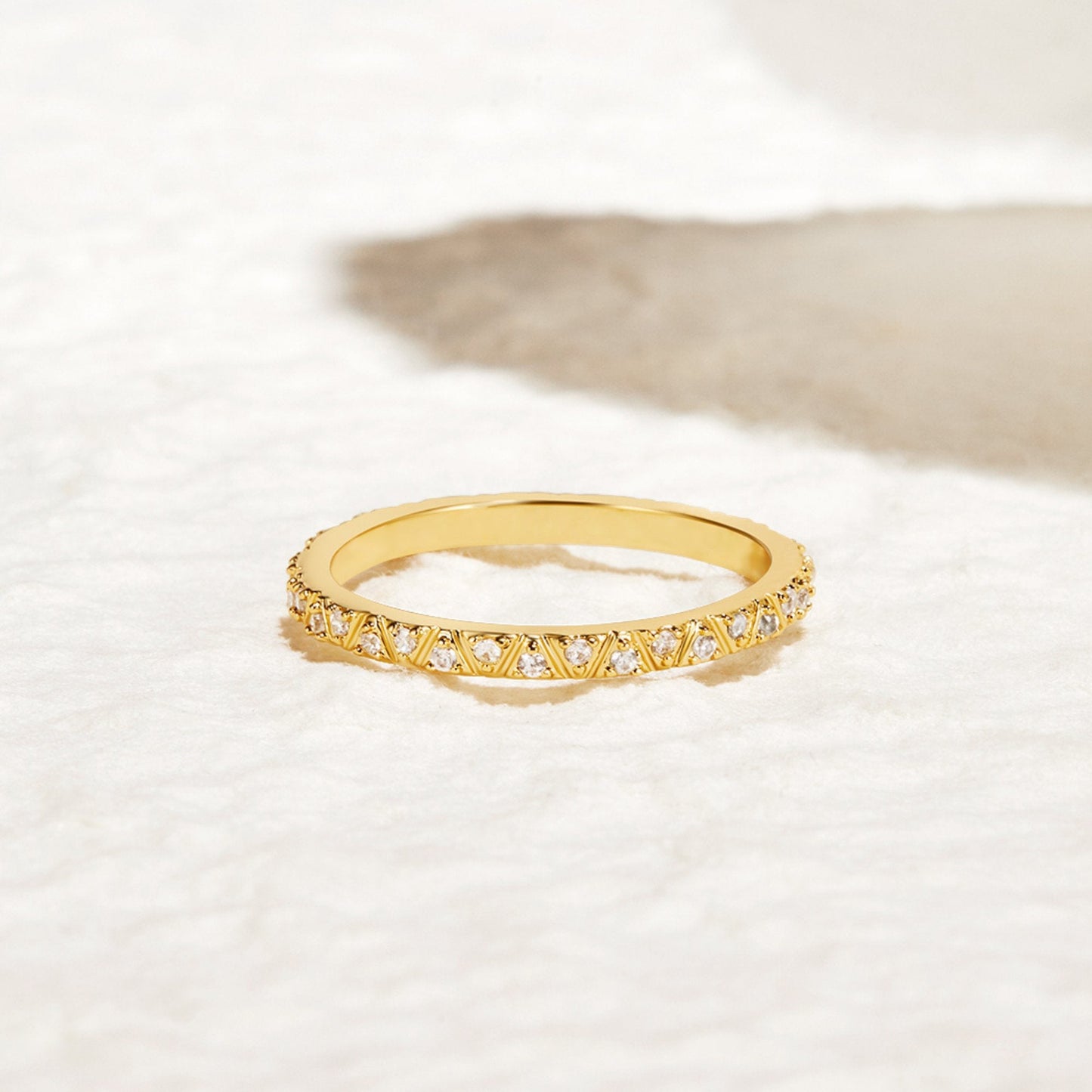 Arquette Gouden & Kristallen Ring
