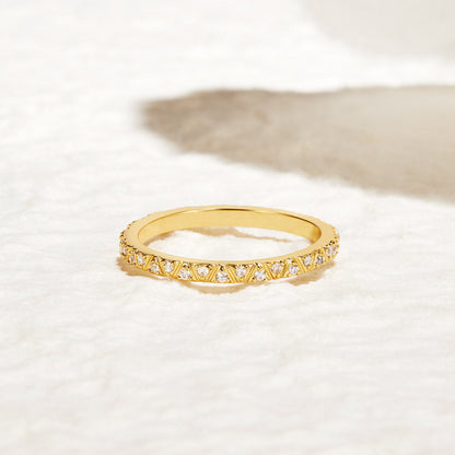 Arquette Gouden & Kristallen Ring