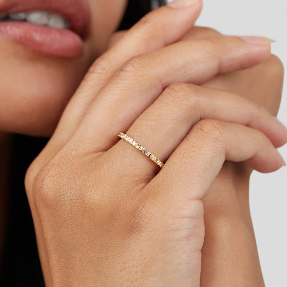Arquette Gouden & Kristallen Ring