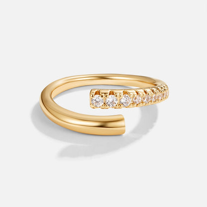Arya Gouden & Kristallen Wrap Ring