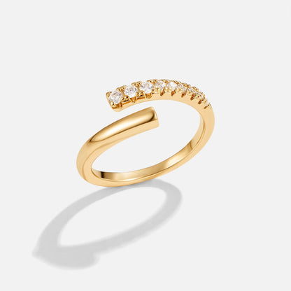 Arya Gouden & Kristallen Wrap Ring