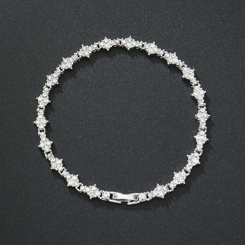 Klassieke Cluster Tennisarmband | Goud