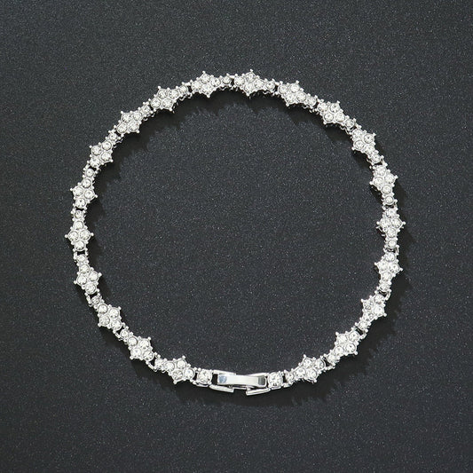 Klassieke Cluster Tennisarmband | Goud