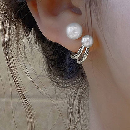 Double Parel Statement Oorbellen