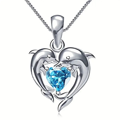 Oceanheart Twins Ketting | Witgoud