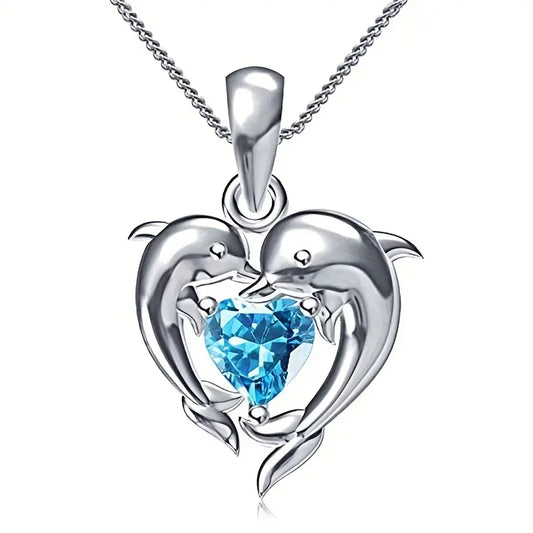 Oceanheart Twins Ketting | Witgoud
