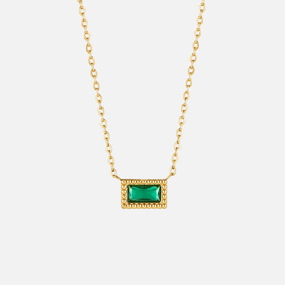 Baguette Geboortesteen Ketting