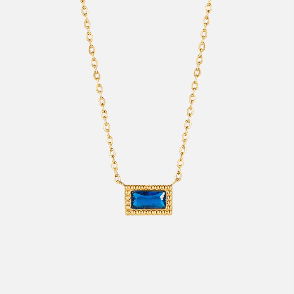 Baguette Geboortesteen Ketting