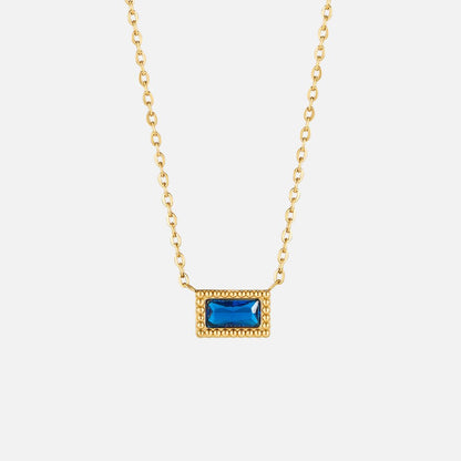 Baguette Geboortesteen Ketting