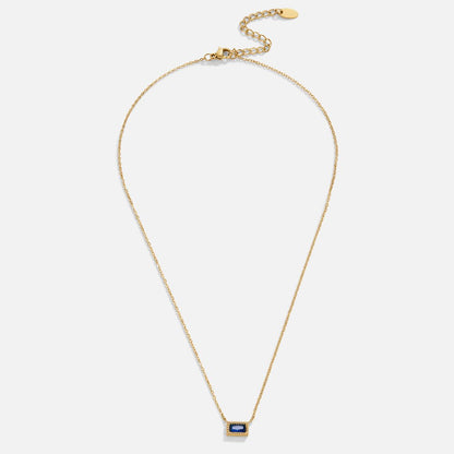 Baguette Geboortesteen Ketting