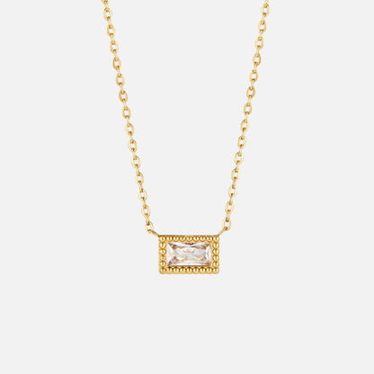 Baguette Geboortesteen Ketting