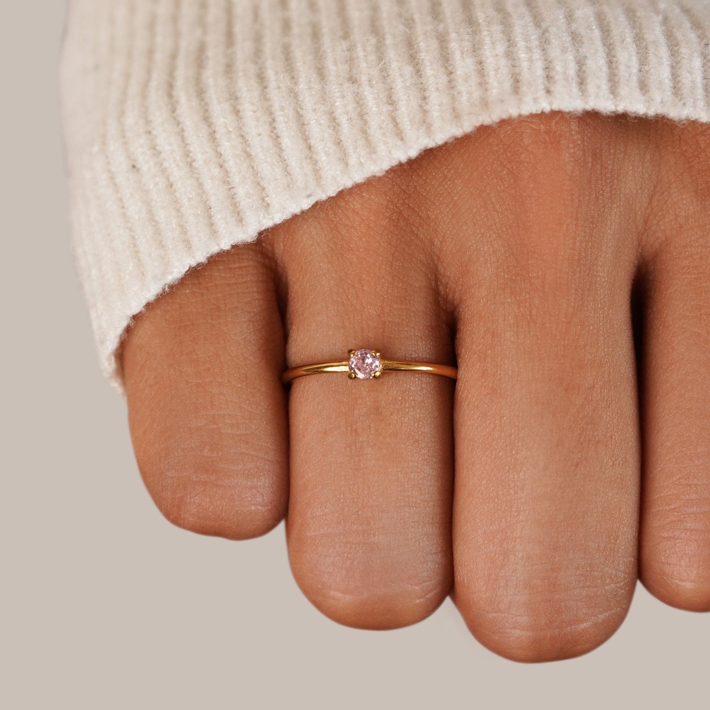 Geboortesteen 18K Gouden Ringen