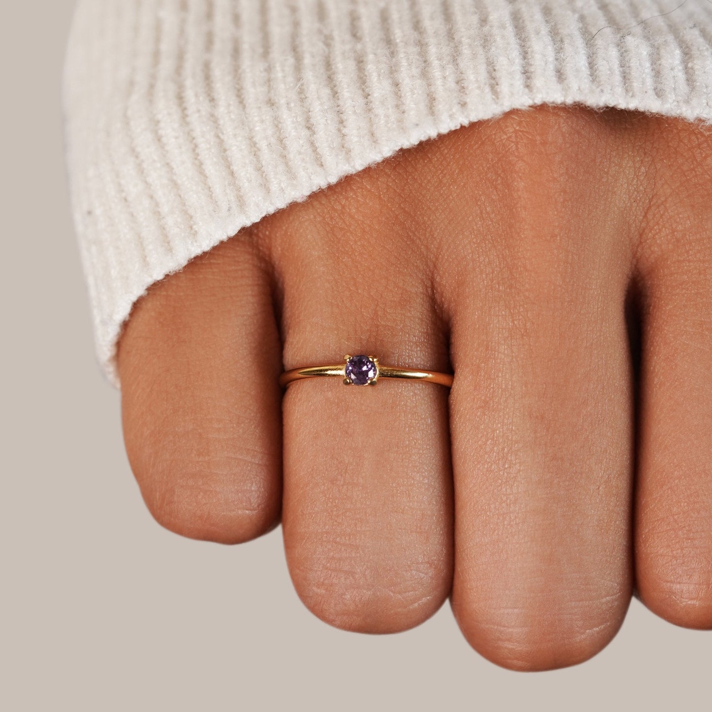 Geboortesteen 18K Gouden Ringen