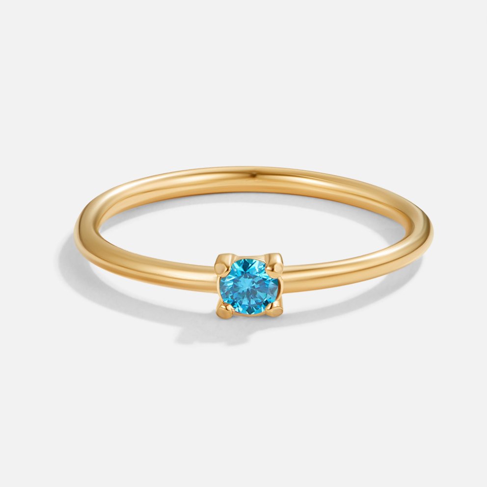 Geboortesteen 18K Gouden Ringen