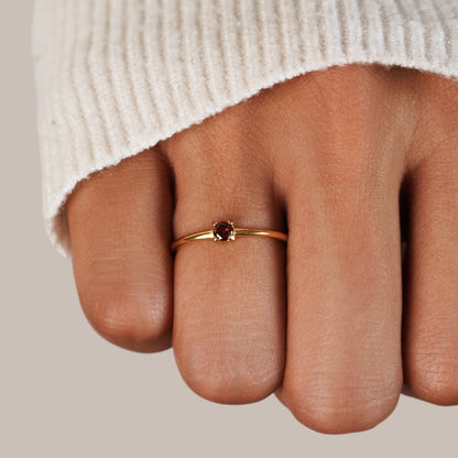 Geboortesteen 18K Gouden Ringen