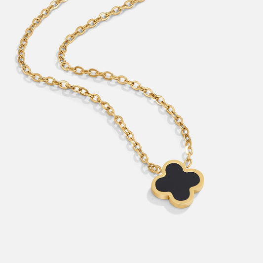 Zwarte Klaver Ketting