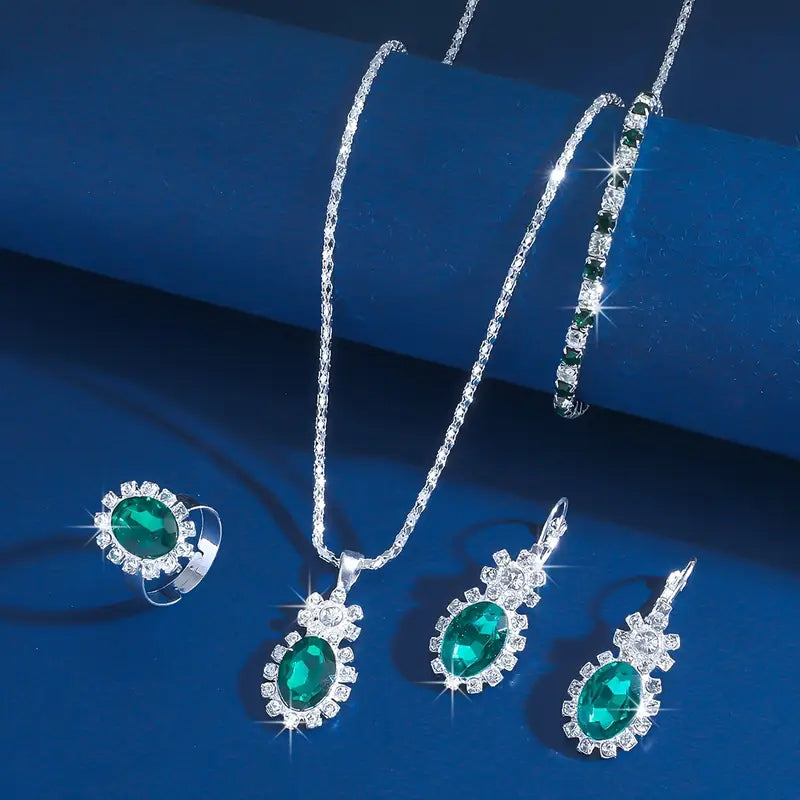 Seloria Grevalyn Sieraad Set | Witgoud