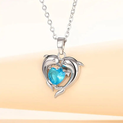 Oceanheart Twins Ketting | Witgoud