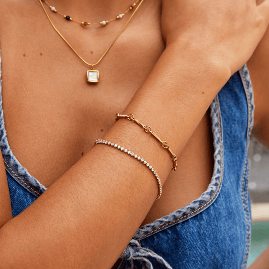 Cordelia Gouden Tennisarmband