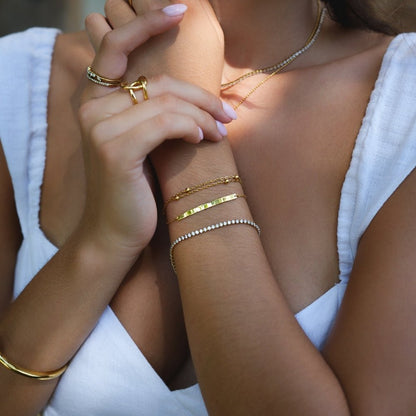 Cordelia Gouden Tennisarmband