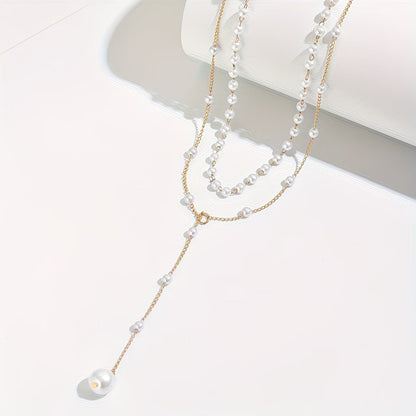 De Graduated Parel Strand Ketting