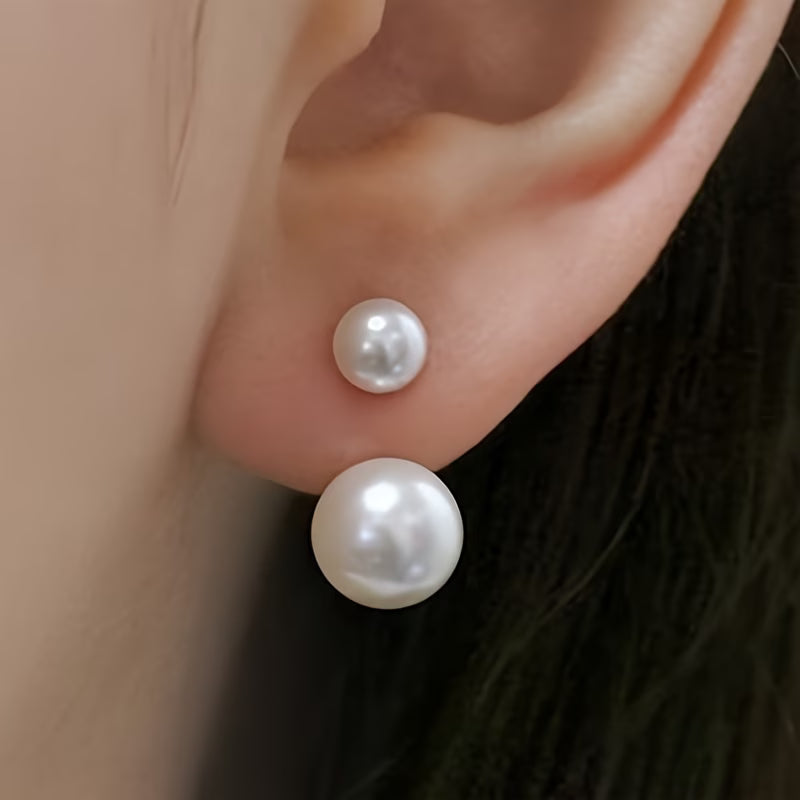 Double Parel Statement Oorbellen