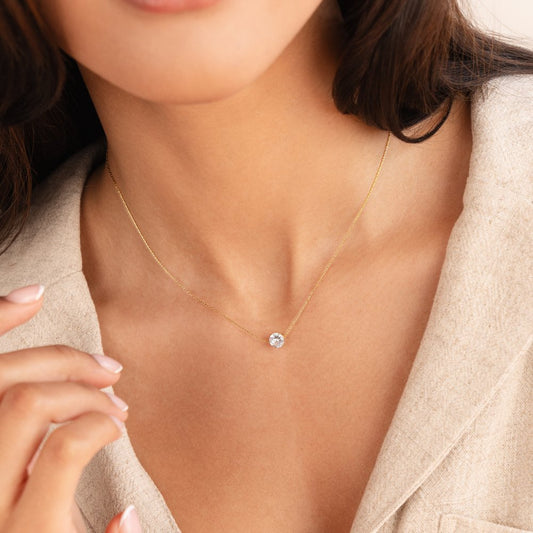 Delicate Ronde Kristallen Ketting