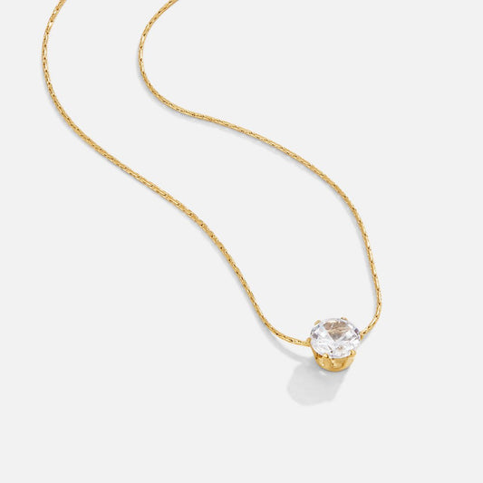 Delicate Ronde Kristallen Ketting