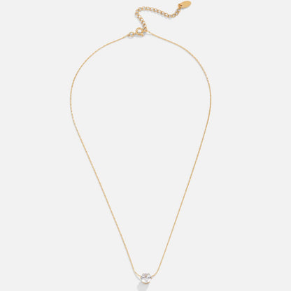 Delicate Ronde Kristallen Ketting