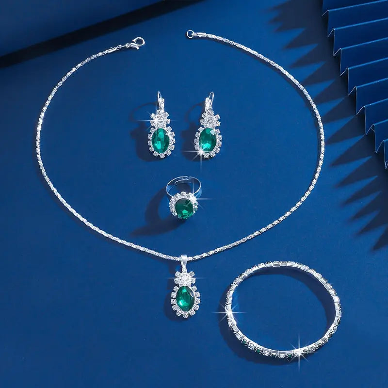 Seloria Grevalyn Sieraad Set | Witgoud