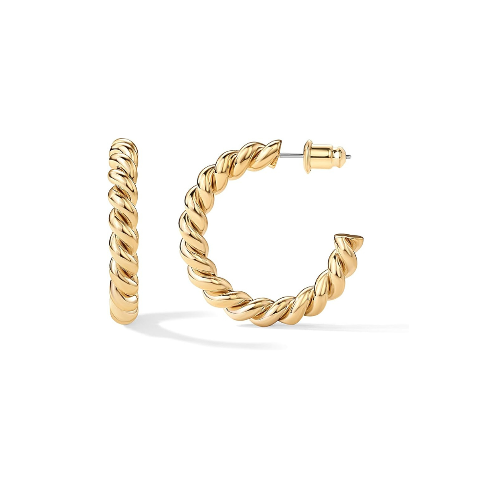 Koord Twist Creolen | Goud