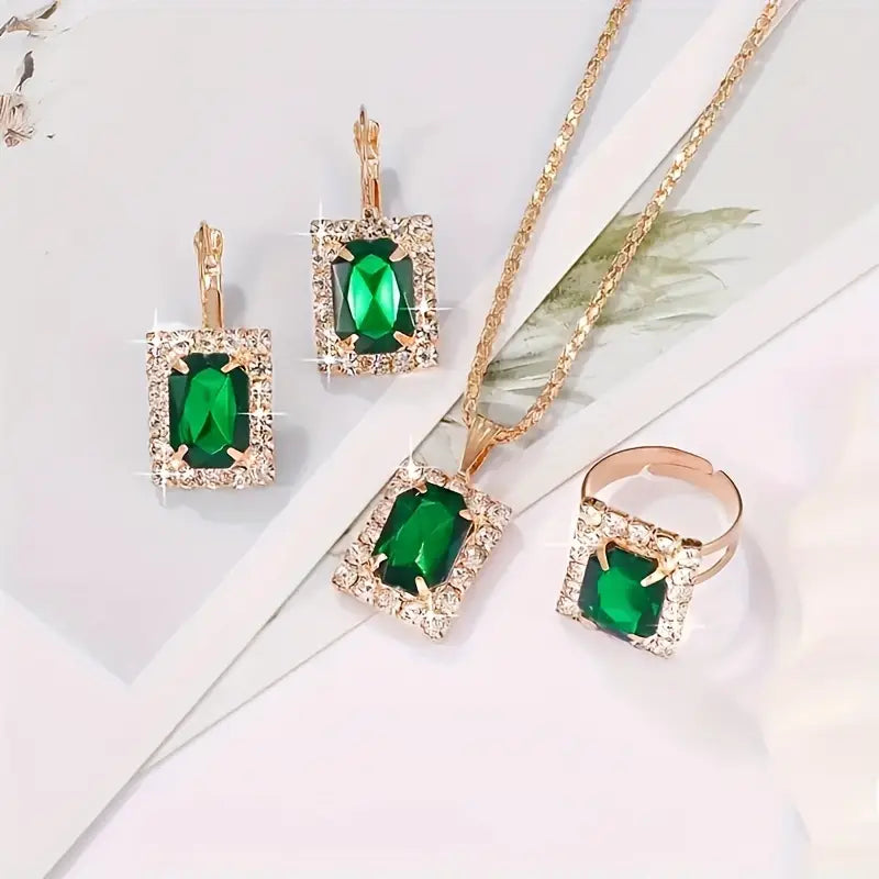Sylvara Greenveil Sieraad Set | Witgoud