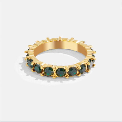 Emerald Beauty 18K Kristallen Ring