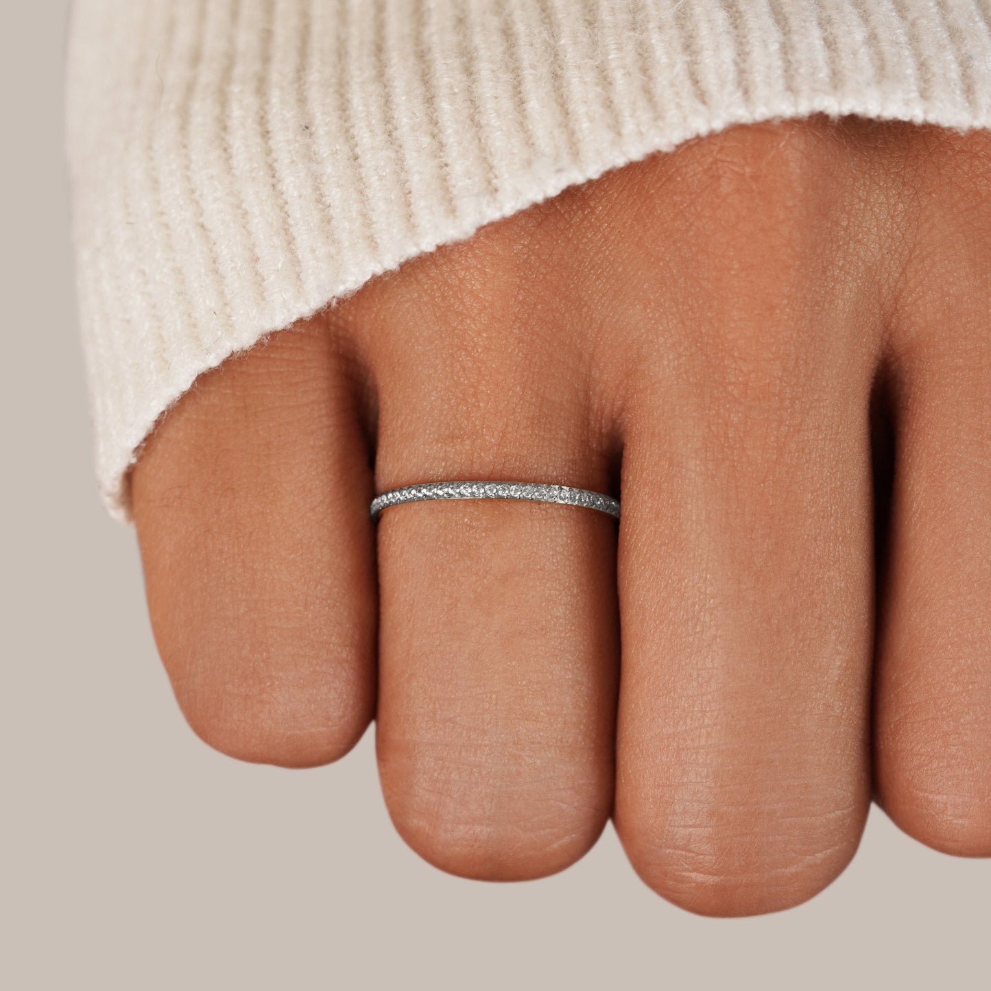 Zilveren Eeuwige Kristallen Ring