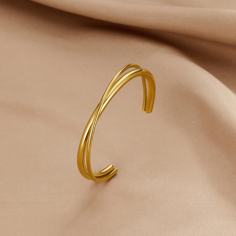 Eva Gold Twist Armband