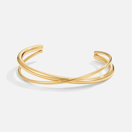 Eva Gold Twist Armband