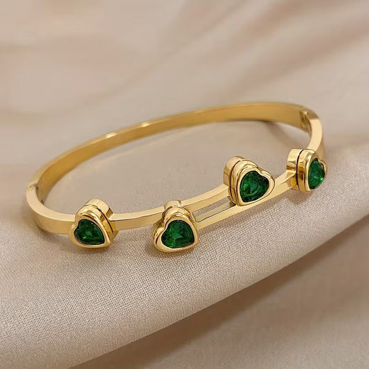Verde Harten Armband | Goud